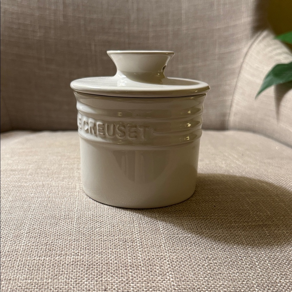 Le Creuset Butter Bell Crock in White